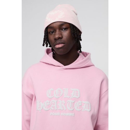 Bonnet à imprimé cœur - ONE SIZE - Boohooman - Modalova