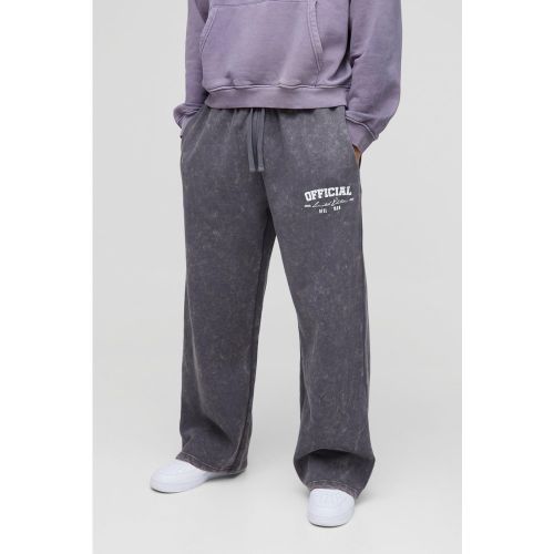 Jogging large délavé - Official - S - Boohooman - Modalova