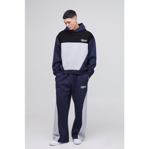 Survêtement oversize color block - Official - S - Boohooman - Modalova