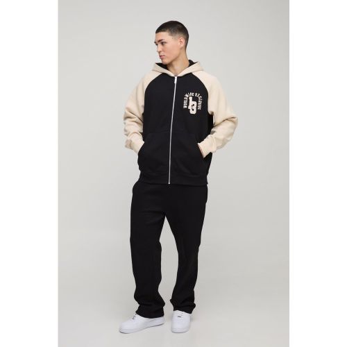 Sweat à capuche oversize zippé - S - Boohooman - Modalova