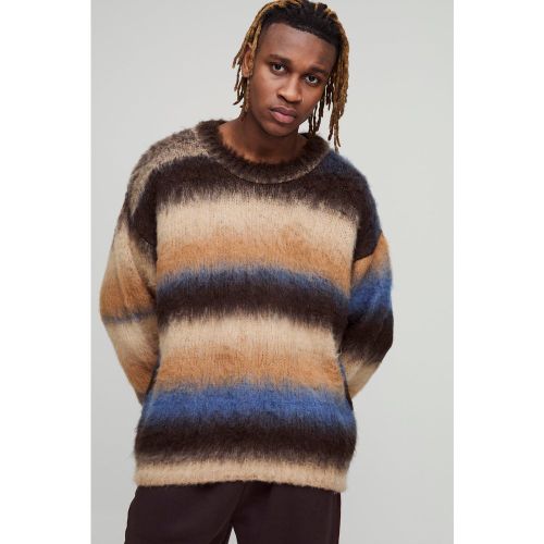 Tall - Pull oversize en maille brossée - S - Boohooman - Modalova