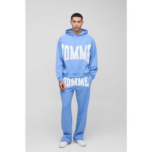 Survêtement oversize à coutures contrastantes - S - Boohooman - Modalova