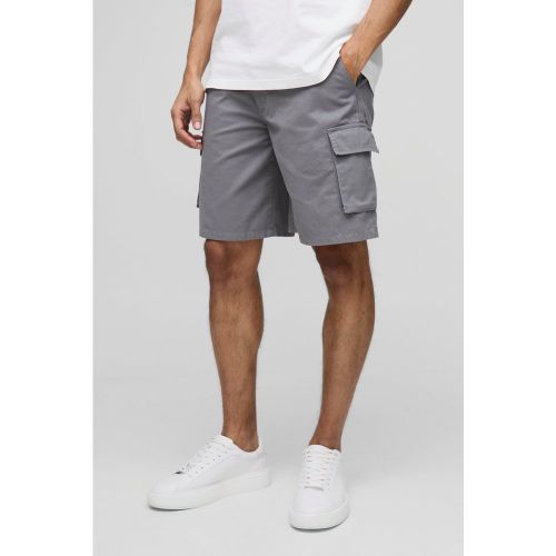 Short cargo baggy taille fixe - 28 - Boohooman - Modalova