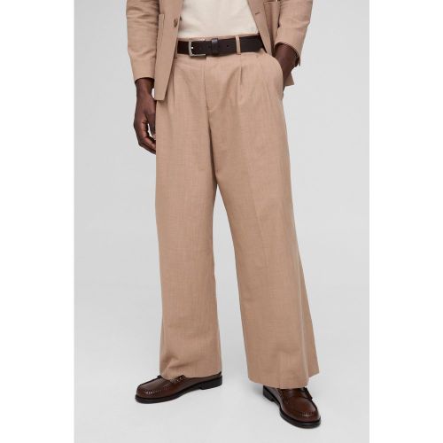 Pantalon large oversize mélangé - 28 - Boohooman - Modalova