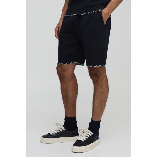 Short large à surpiqûres - S - Boohooman - Modalova