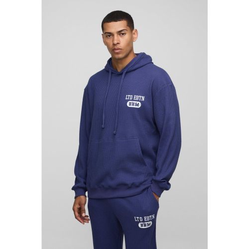 Sweat à capuche oversize à imprimé éponge homme - S - Boohooman - Modalova