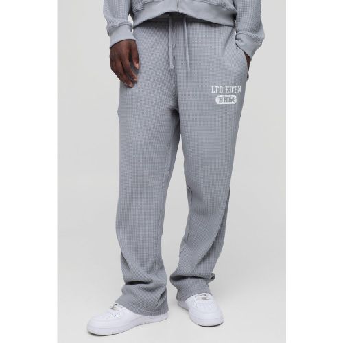 Jogging droit en tissu gaufré - S - Boohooman - Modalova