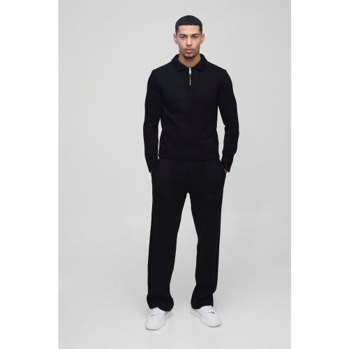 Jogging droit côtelé - S - Boohooman - Modalova