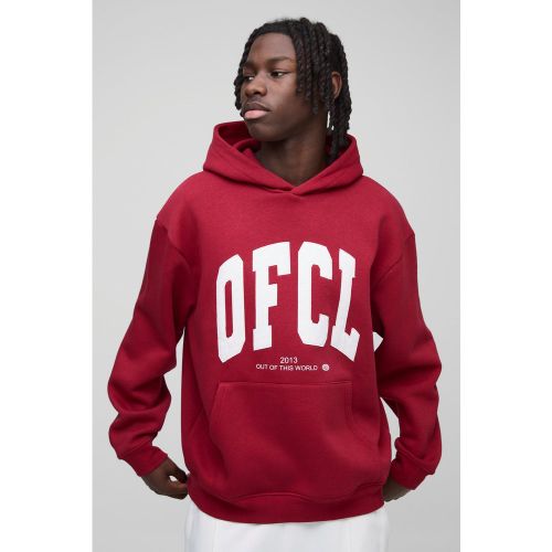 Sweat à capuche oversize à écusson OFCL - S - Boohooman - Modalova