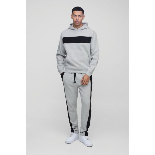 Survêtement à capuche color block - MAN - S - Boohooman - Modalova