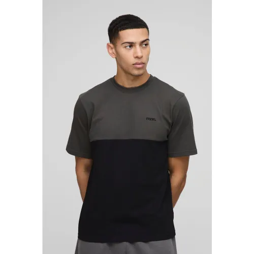 T-shirt color block - MAN - S - Boohooman - Modalova