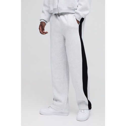 Jogging droit color block - MAN - S - Boohooman - Modalova