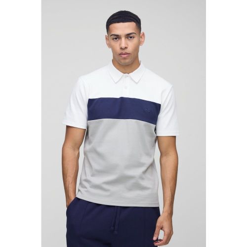 Polo cintré color block - MAN - S - Boohooman - Modalova