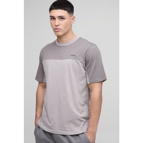 T-shirt color block - MAN - S - Boohooman - Modalova