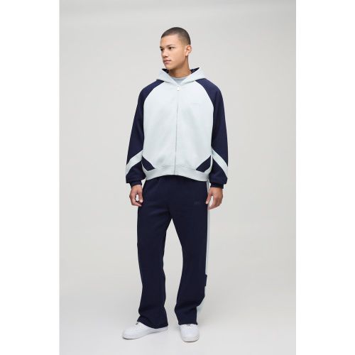 Survêtement oversize color block - MAN - S - Boohooman - Modalova