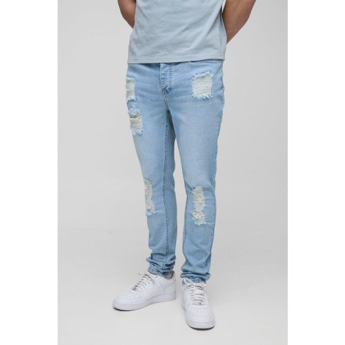 Tall - Jean stretch déchiré - 30 - Boohooman - Modalova