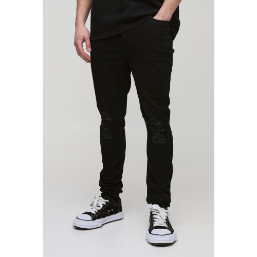 Tall - Jean stretch déchiré - 30 - Boohooman - Modalova