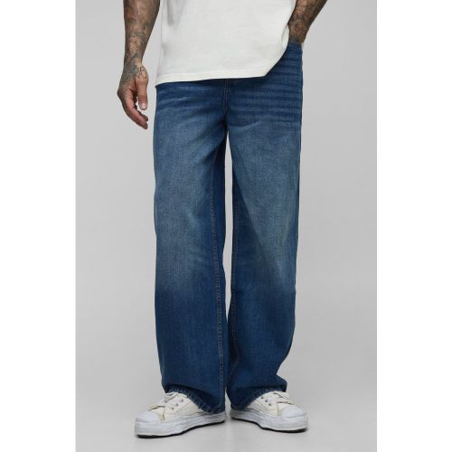 Tall - Jean large déchiré et réparé - 30 - Boohooman - Modalova