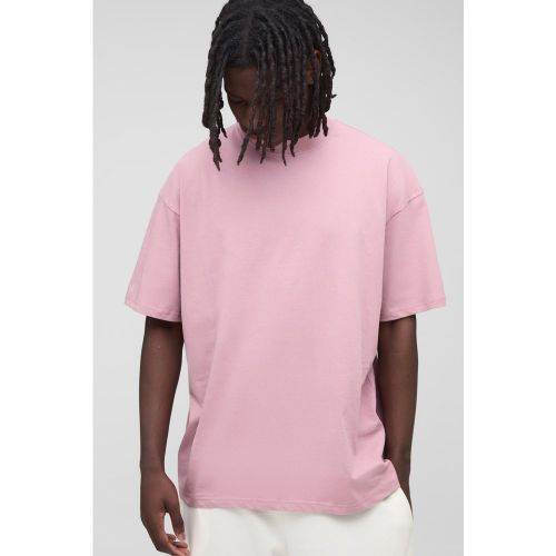 T-shirt oversize basique à col montant - S - Boohooman - Modalova