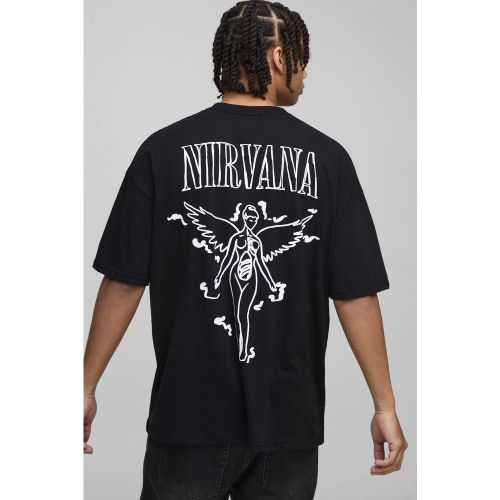 T-shirt oversize imprimé Nirvana - S - Boohooman - Modalova
