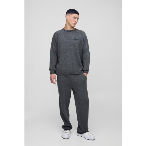 Survêtement oversize avec pull raglan et jogging - S - Boohooman - Modalova