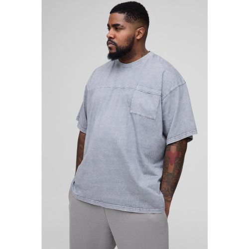 Grande taille - T-shirt oversize délavé - XXXL - Boohooman - Modalova