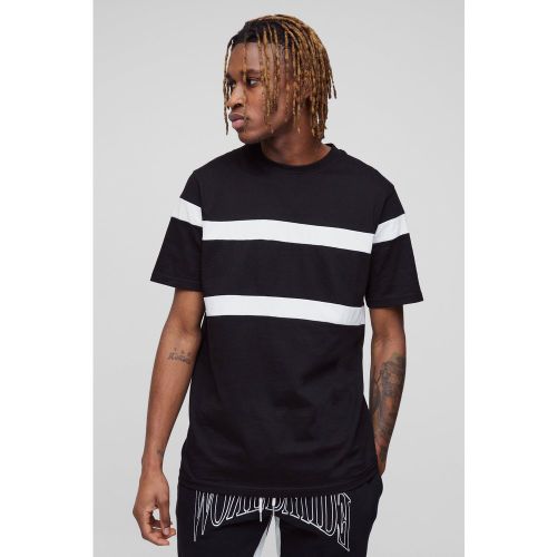 Tall - T-shirt cintré color block - S - Boohooman - Modalova