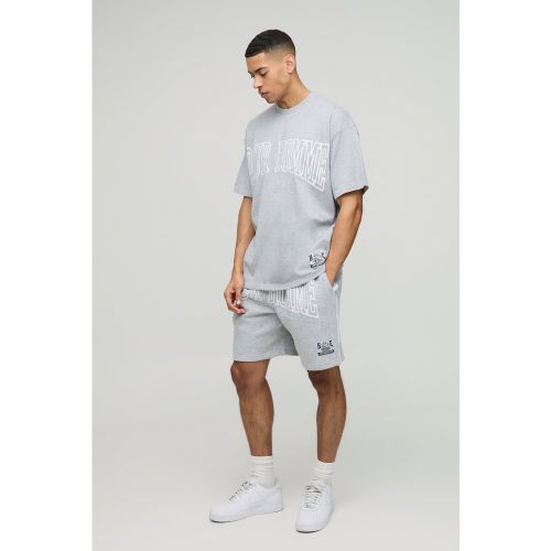 Ensemble oversize avec t-shirt et short - S - Boohooman - Modalova