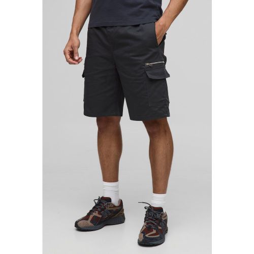Short cargo large en twill - S - Boohooman - Modalova