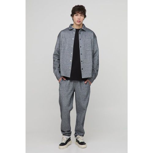 Tall - Ensemble texturé avec Surchemise et pantalon fuselé - 2XL - Boohooman - Modalova