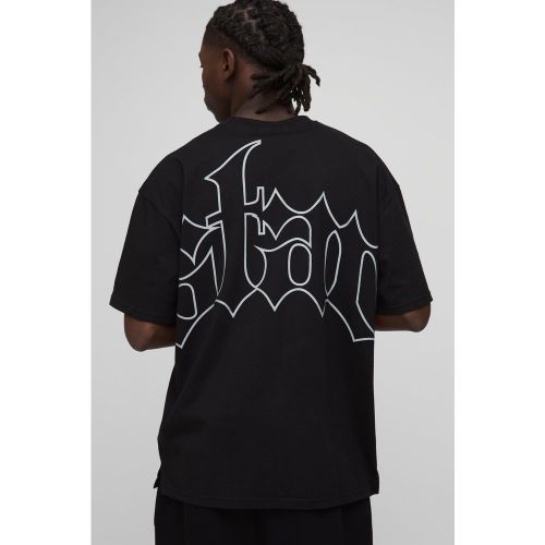 T-shirt oversize imprimé Dsgn Collection - S - Boohooman - Modalova