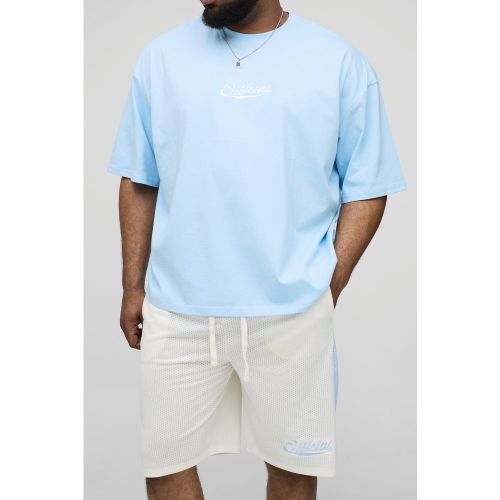 Grande taille - Ensemble de basket oversize avec short - 2XL - Boohooman - Modalova