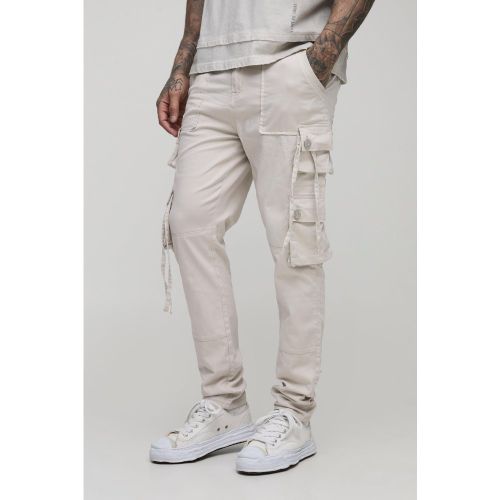 Tall - Pantalon cargo skinny à bretelles - 30 - Boohooman - Modalova