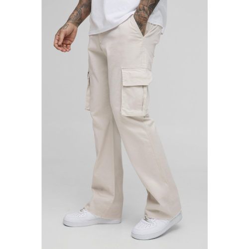 Tall - Pantalon cargo flare à taille fixe - 30 - Boohooman - Modalova