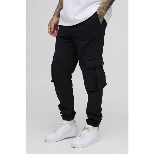 Tall - Jogging cargo élastiqué à logo - 2XL - Boohooman - Modalova