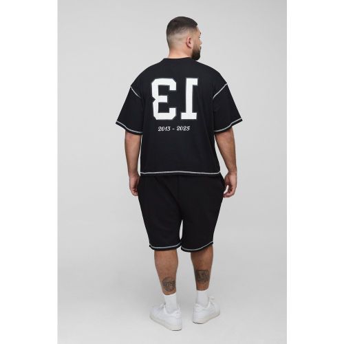 Grande taille - Ensemble oversize imprimé 13 - 2XL - Boohooman - Modalova