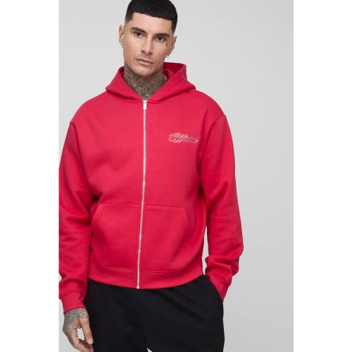 Tall - Sweat à capuche oversize zippé - Official - S - Boohooman - Modalova