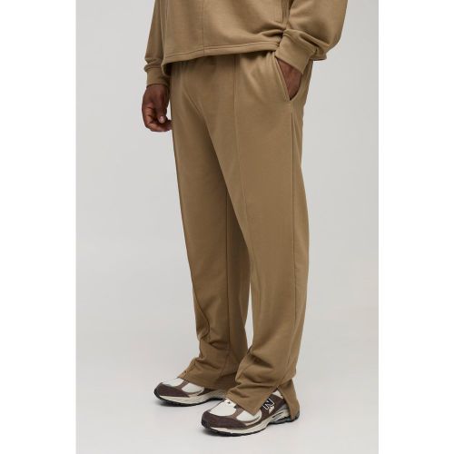 Grande taille - Jogging brodé fendu - 2XL - Boohooman - Modalova