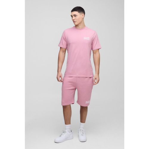 Ensemble avec t-shirt cintré et short homme - S - Boohooman - Modalova