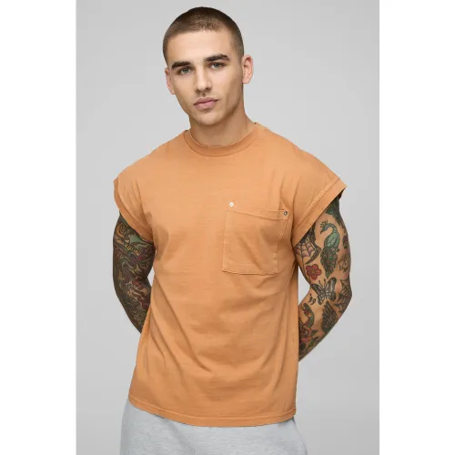 Débardeur oversize délavé - S - Boohooman - Modalova