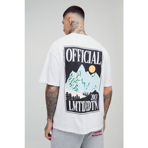 Tall - T-shirt oversize à imprimé paysage - S - Boohooman - Modalova