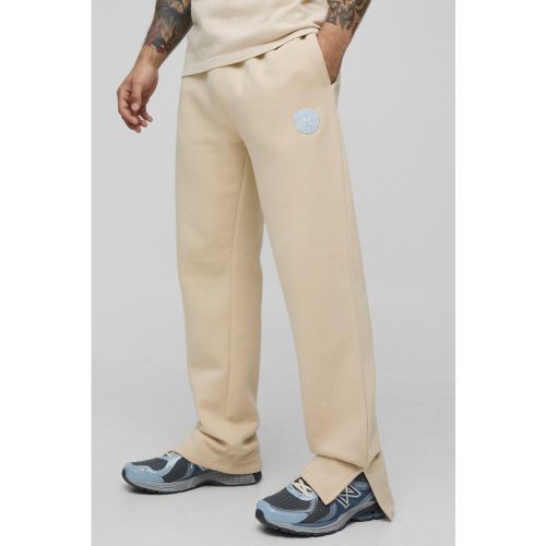 Jogging brodé fendu - S - Boohooman - Modalova