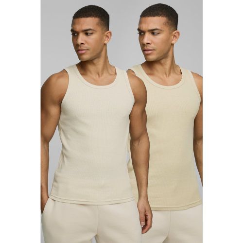 Lot de 2 débardeurs moulants - S - Boohooman - Modalova