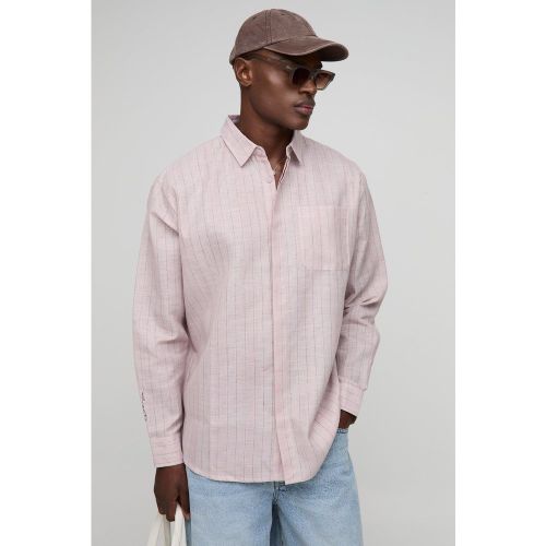 Chemise oversize rayée - S - Boohooman - Modalova