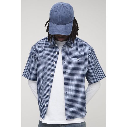 Chemise oversize à carreaux et manches courtes - S - Boohooman - Modalova
