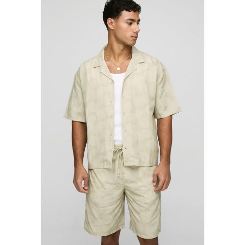 Ensemble oversize imprimé avec short - S - Boohooman - Modalova