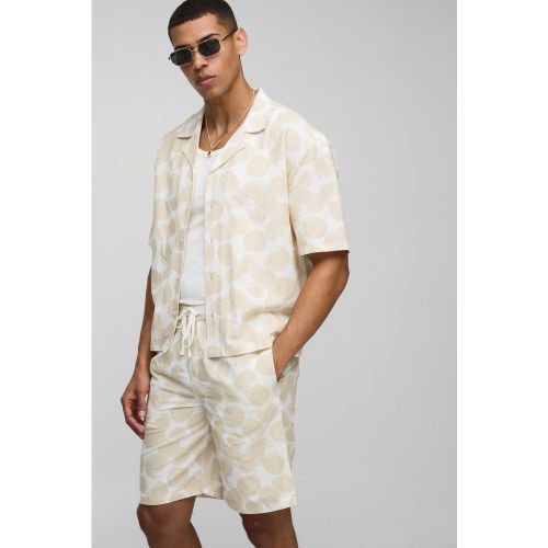 Ensemble oversize imprimé avec short - S - Boohooman - Modalova