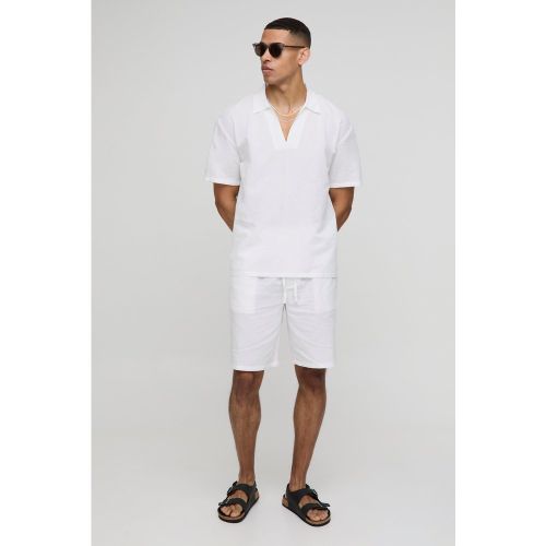 Ensemble oversize à col V et short - S - Boohooman - Modalova