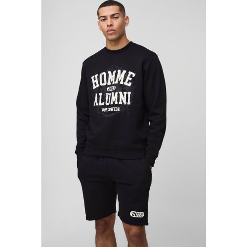 Survêtement avec sweat et short - S - Boohooman - Modalova
