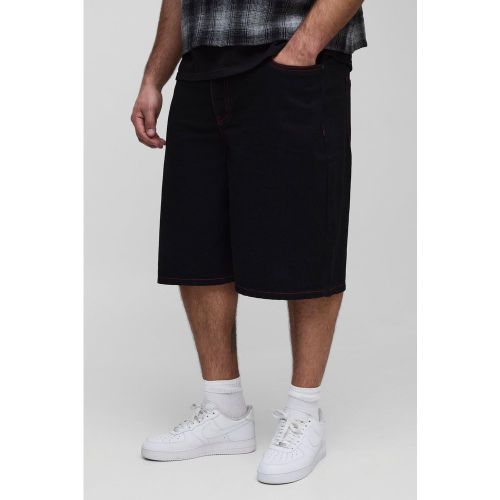 Grande taille - Bermuda large à coutures contrastantes - 38 - Boohooman - Modalova